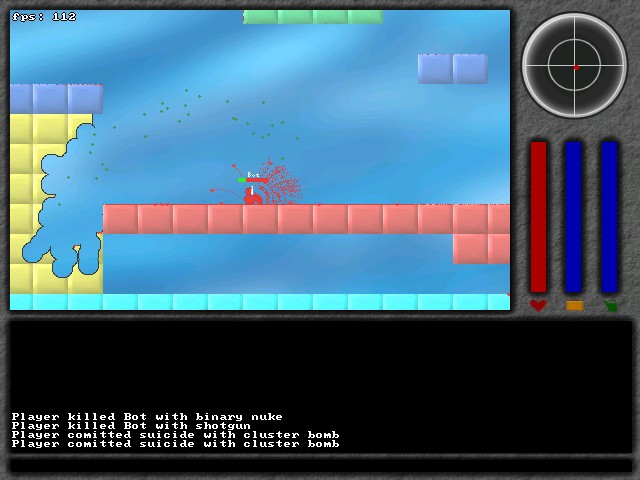screenshot of cluster bomb
